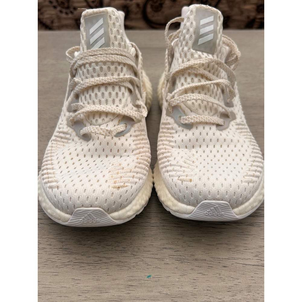 Adidas Alphaboost Running Shoes Mens 6 Cream White EH3314 Sample Sneakers - Picture 3 of 11